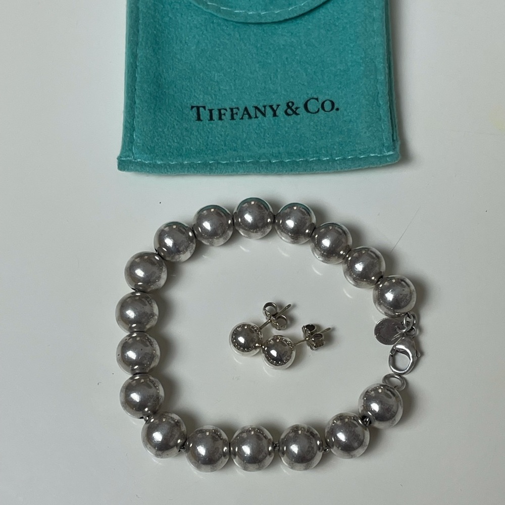 Tiffany & Co. Ball Bracelet and Earrings